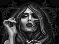 Rockový symbol lebka