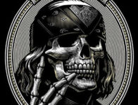 Rockový symbol lebka